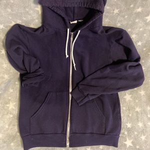 American Apparel Zip Hoodie purple medium
